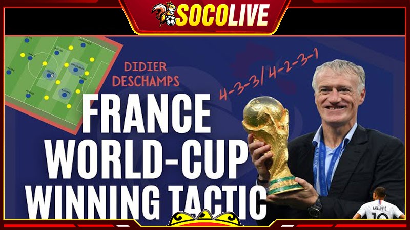 Deschamps sử dụng biến thể chiến thuật bóng đá 4-1-4-1 Deschamps sử dụng biến thể chiến thuật bóng đá 4-1-4-1